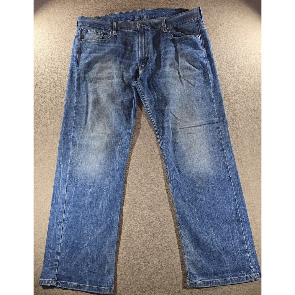 Levi's 569 Loose Fit Men's Cotton Jeans -Medium Wash Distressed 40 x 32